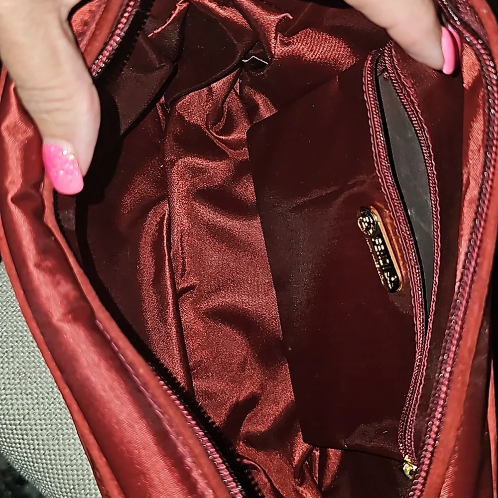 Fendi/fendi bag/Leather seude and nylon/Fendi 80s Vintage authentic Crossbag - Picture 7 of 10